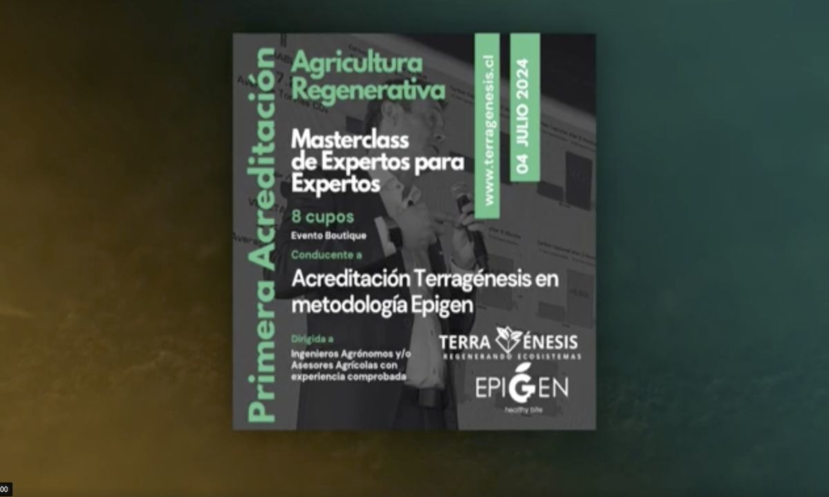 Masterclass de Agricultura Regenerativa en Santiago